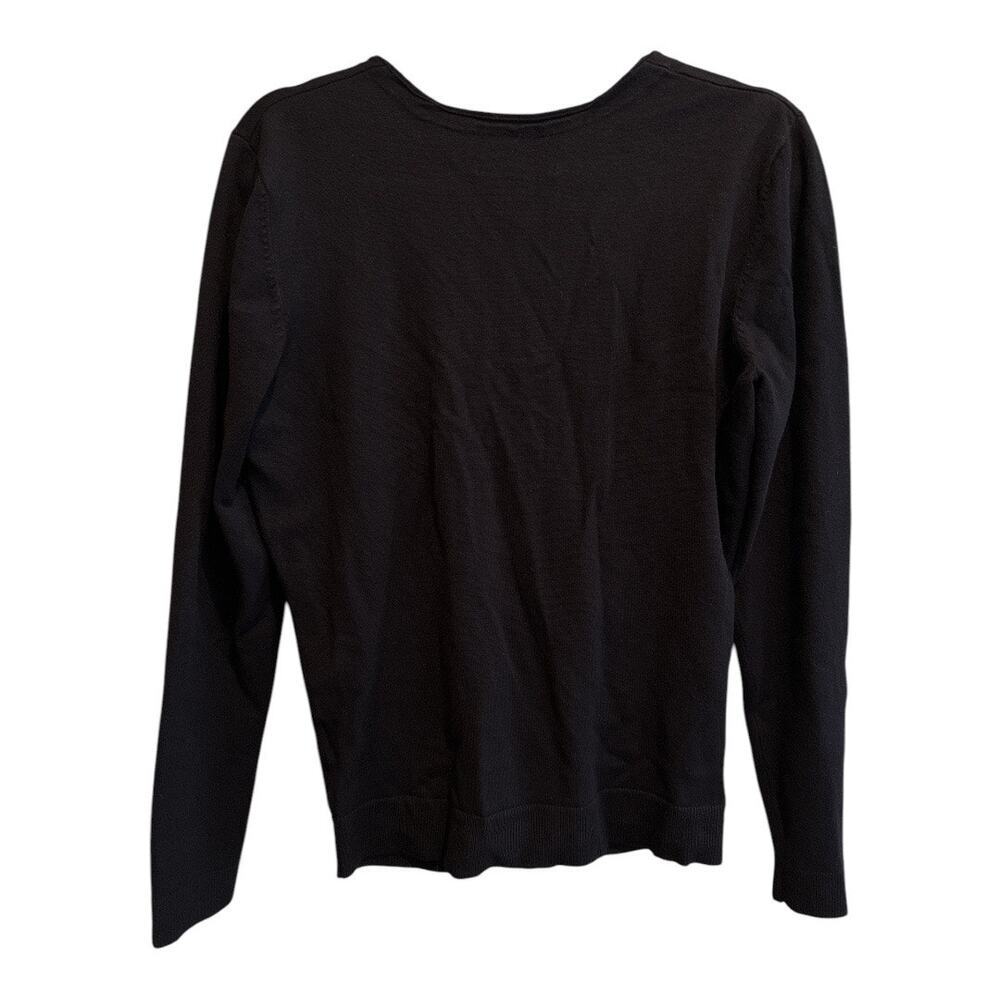 Apostrophe Black Cardigan Size Large - Picture 3 of 6